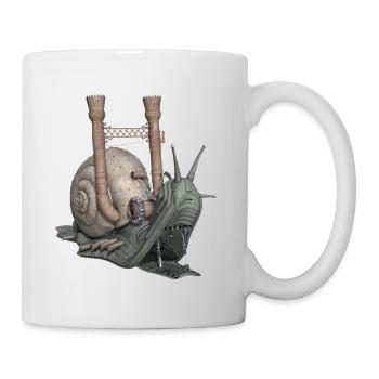 Snail Schnecke Fantasy Geschenk - Tasse - Weiß - Rechts