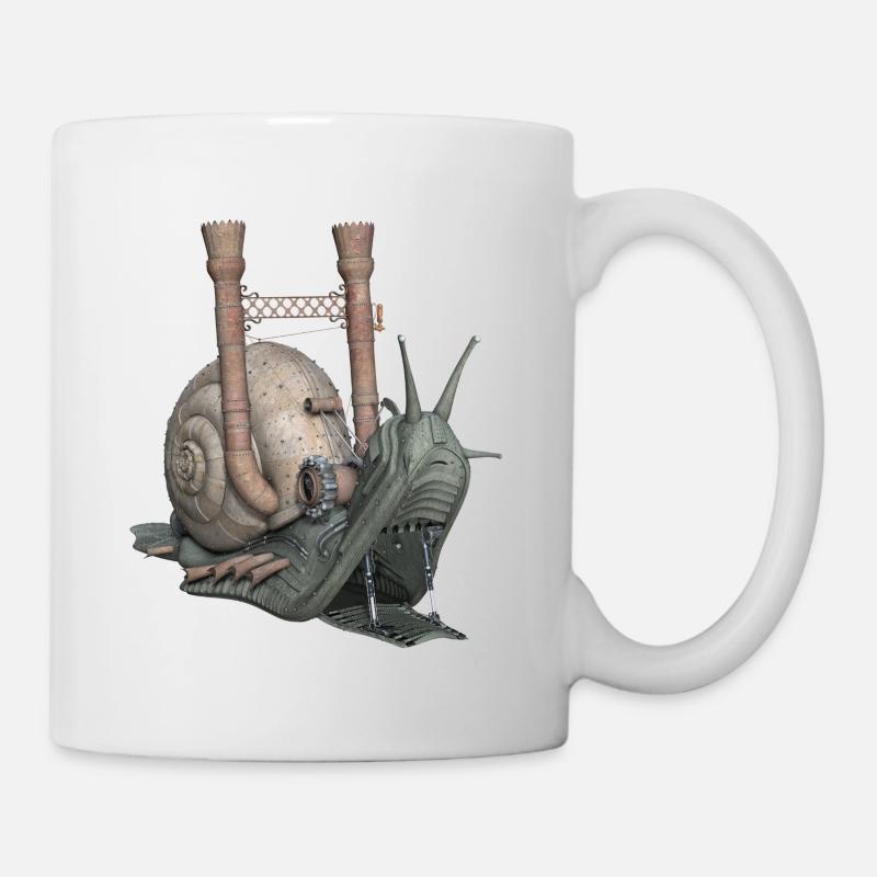 Snail Schnecke Fantasy Geschenk - Tasse - Weiß