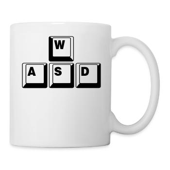 WASD Game Control Key combo - Mug - white - Right