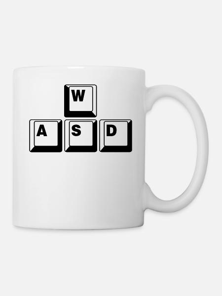 WASD Game Control Key combo - Mug - white