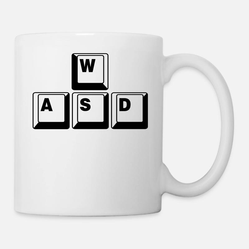 WASD Game Control Key combo - Mug - white