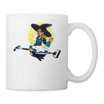 Witch cleaning company cleaning lady gift - Mug - white - Right