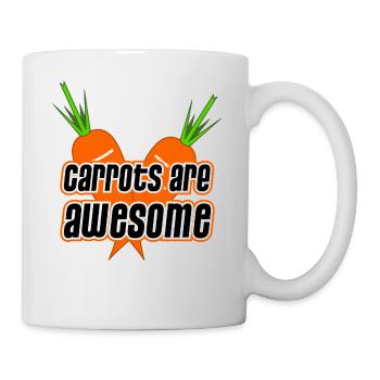 Les carottes sont impressionnants - carotte végétarienne - Mug blanc - blanc - Droite