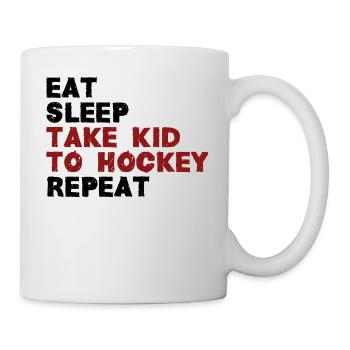 Prenez enfant au hockey - Mug blanc - blanc - Droite