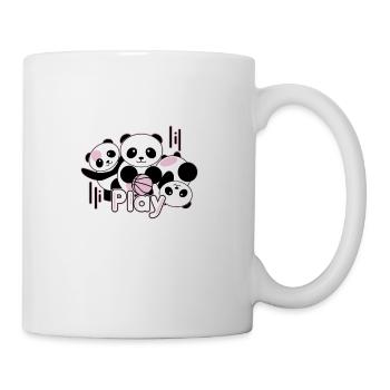 jouer à Panda - Mug blanc - blanc - Droite