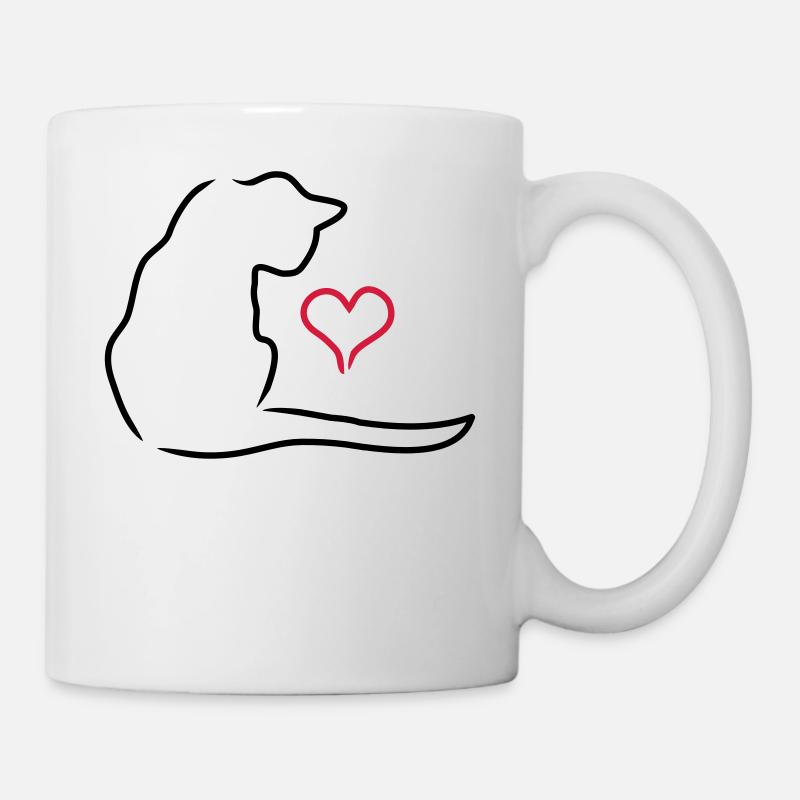 Katze - Tasse - Weiß