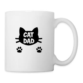 père papa chat idée cadeau pour animaux - Mug blanc - blanc - Droite