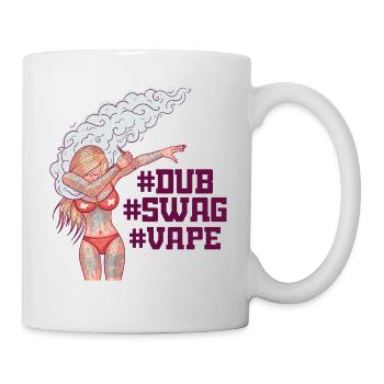 Vape - Mädchen macht den DUBmove - Tasse - Weiß - Rechts