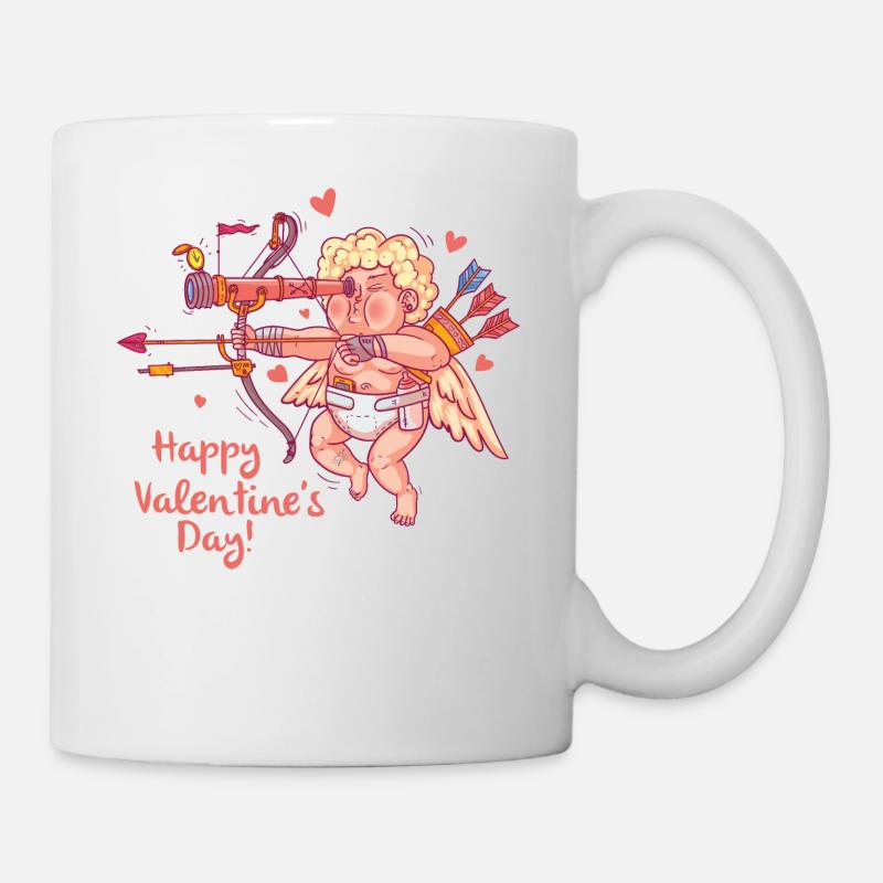 Armor with bow and arrow spreads love - Mug - white