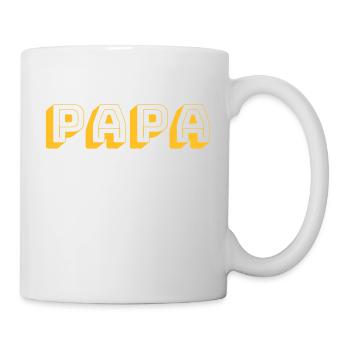 Vatertag Bester Papa für immer - Tasse - Weiß - Rechts
