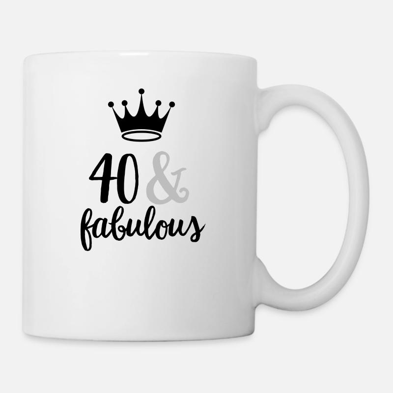40 & Fabulous - Mug - white