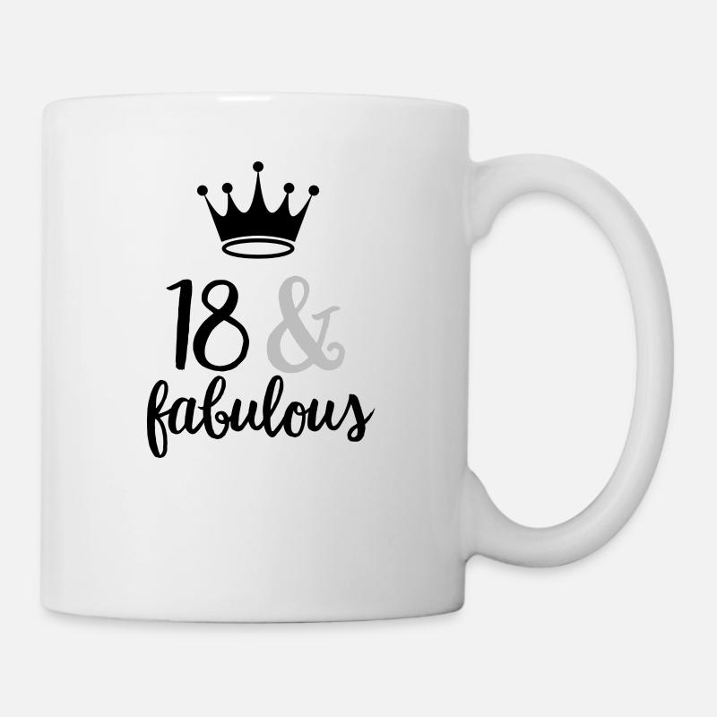 18 et fabuleux - Mug blanc - blanc