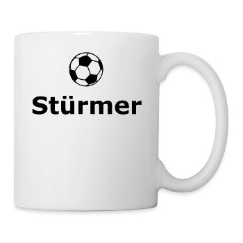 Stürmer - Fußball - Tasse - Weiß - Rechts