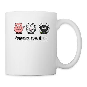 Non alimentaire végétalien Amis idée cadeau doux - Mug blanc - blanc - Droite