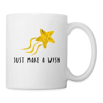 Just make a wish dream shooting star gift idea - Mug - white - Right