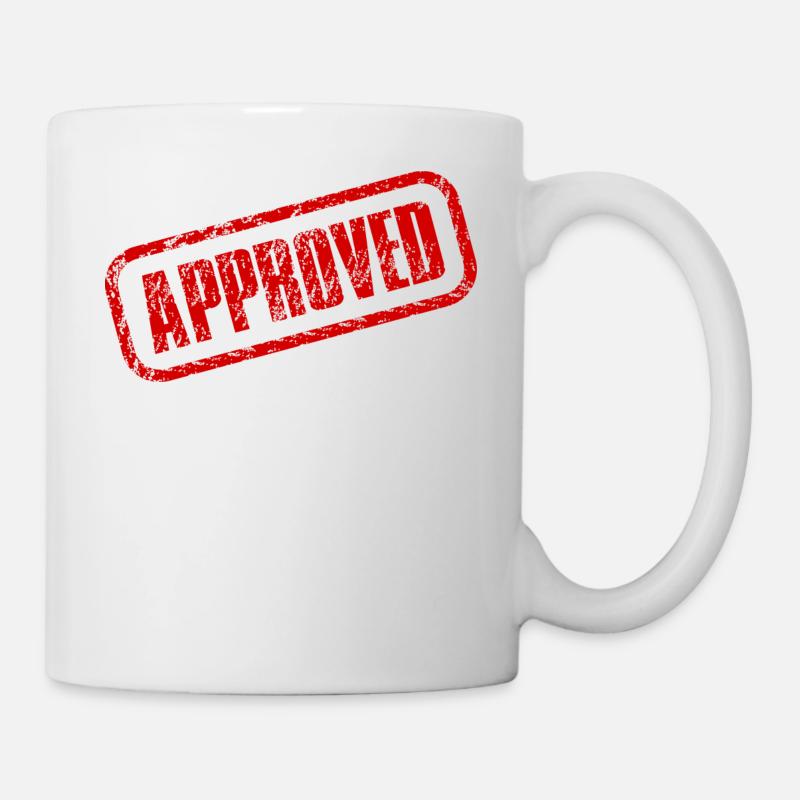 Genehmigt - Tasse - Weiß