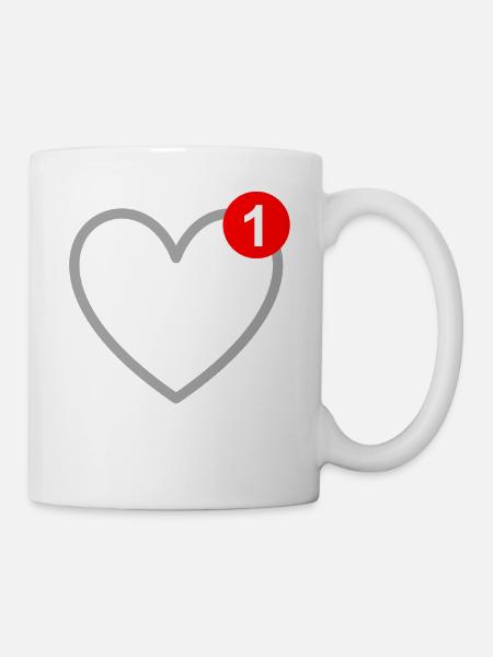 The love - message - SMS - in love - Mug - white