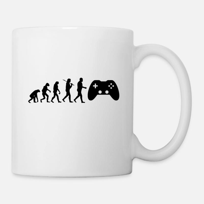 Gaming Evolution Gaming développement du don - Mug blanc - blanc