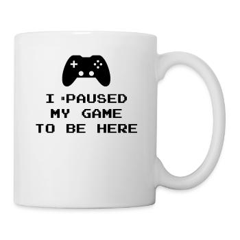 Je fis une pause Mon jeu de jeu drôle idée cadeau - Mug blanc - blanc - Droite