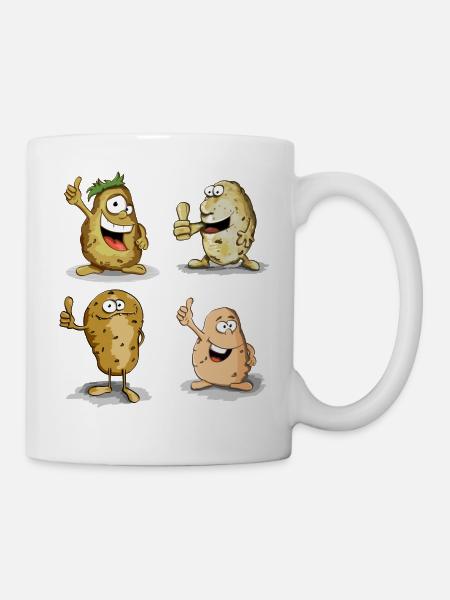 Kartoffel Typen - Tasse - Weiß