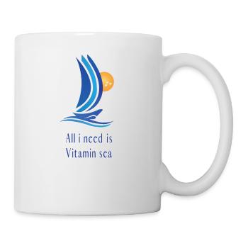 All i need is vitamin sea - Mug blanc - blanc - Droite