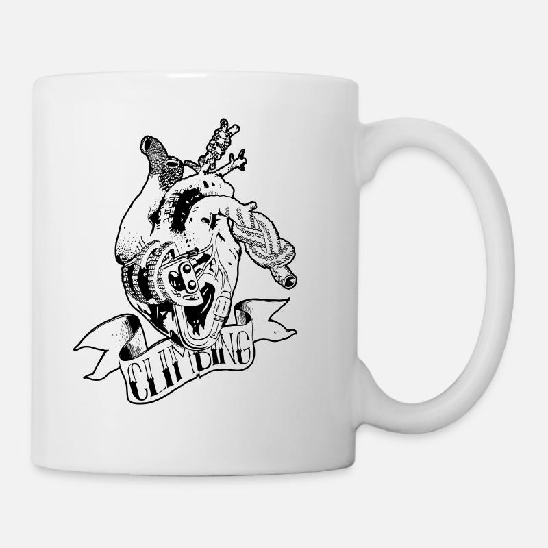 Escalade, Coeur - Mug blanc - blanc