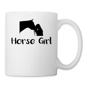 Für alle Pferde-Liebhaberin / Reiterin - Tasse - Weiß - Rechts