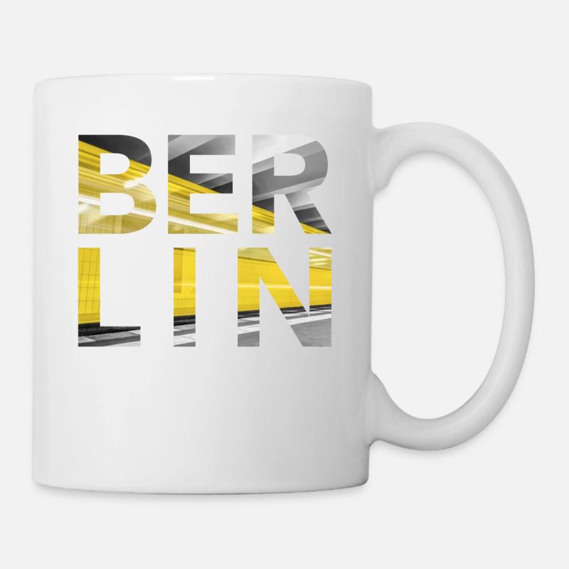 métro Berlin - Mug blanc - blanc