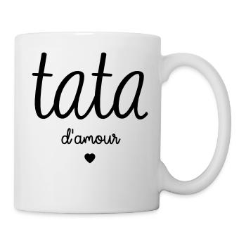 TATA D'AMOUR - Mug blanc - blanc - Droite