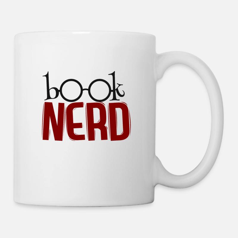Bücherwurm - Tasse - Weiß