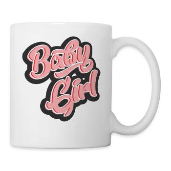 baby girl - Mug - white - Right