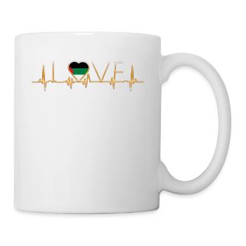 racines à la maison de la maison aiment coeur de palestine Palestrina - Mug blanc - blanc - Droite