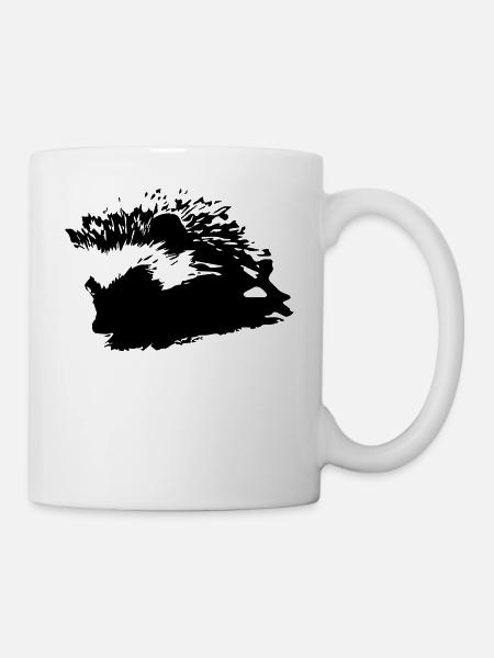 hérisson - Mug blanc - blanc