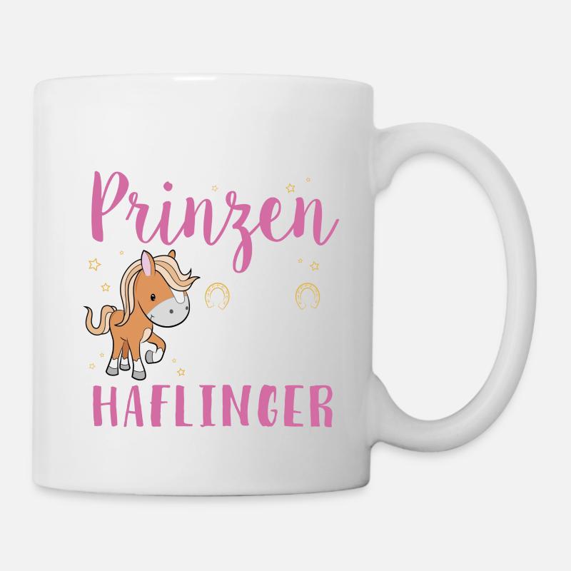 Scheiss auf den Prinzen Haflinger - Tasse - Weiß
