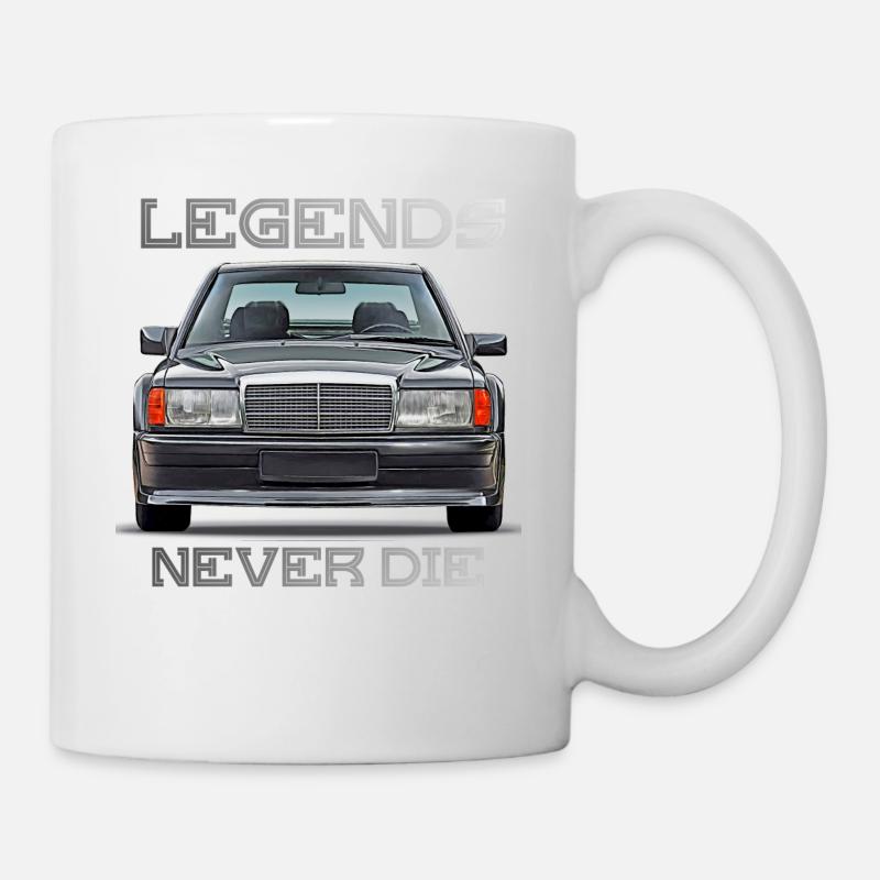 W201 190E legends never die - Tasse - Weiß