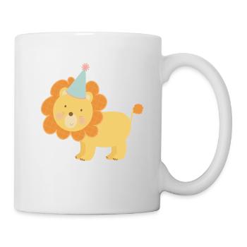 Illustration Leo Design Bébé Anniversaire - Mug blanc - blanc - Droite