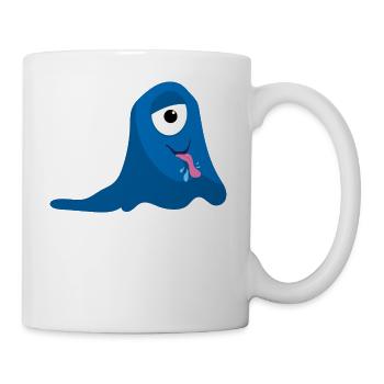 Blue One Eyed Monster - Mug - white - Right