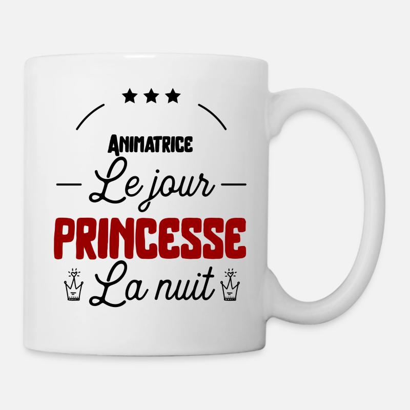 Princesse Animatrice cadeau - Mug blanc - blanc