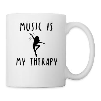 Music Theraphie Life Gift Idea Dancing - Mug - white - Right