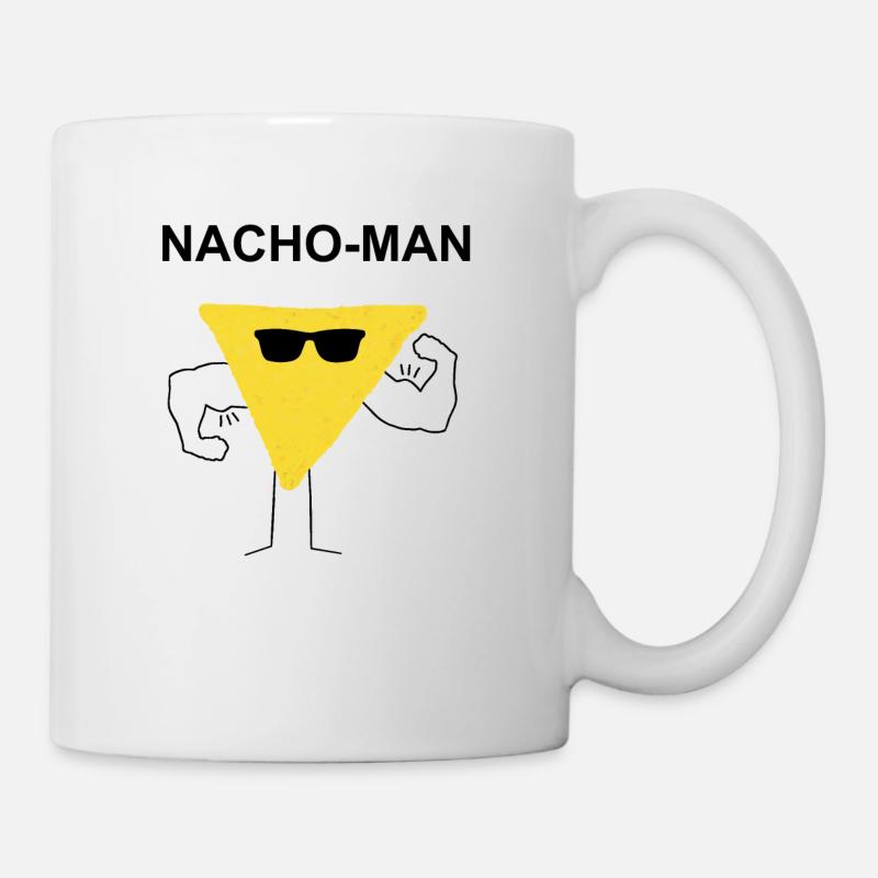 Nacho Man Macho Muskeln Geschenk Geschenkidee - Tasse - Weiß