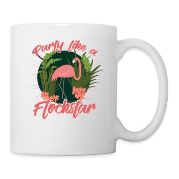 Party Flamingo like a Flockstar - Mug - white - Right