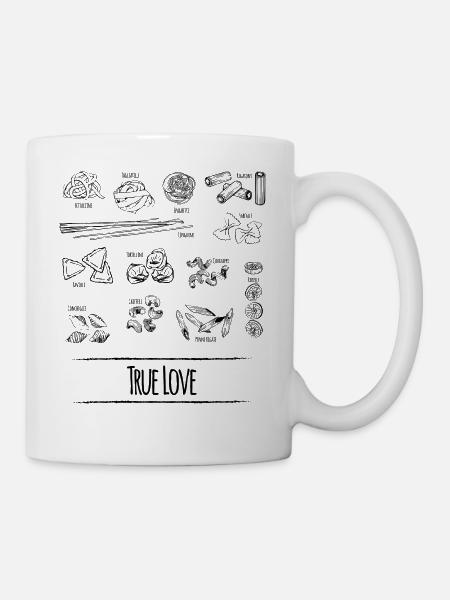 Pâtes - My True Love - Mug blanc - blanc