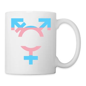 Transgender-Symbol - Tasse - Weiß - Rechts