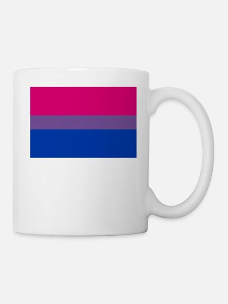 bisexual flag - Mug - white