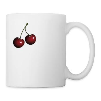Cherry lady / gift idea - Mug - white - Right