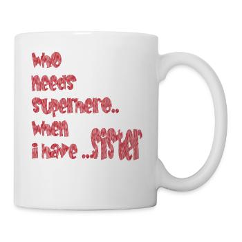 sœur - Mug blanc - blanc - Droite