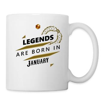 Legends are born in January Legends born - Mug - white - Right