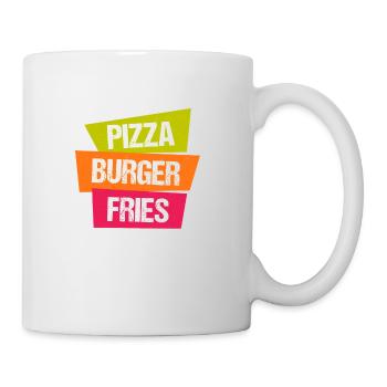 frites Pizza Burger - Mug blanc - blanc - Droite