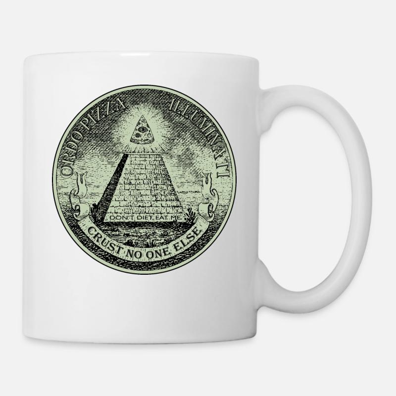 PizzaIlluminati - Mug blanc - blanc