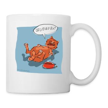 Bedienung! - Tasse - Weiß - Rechts